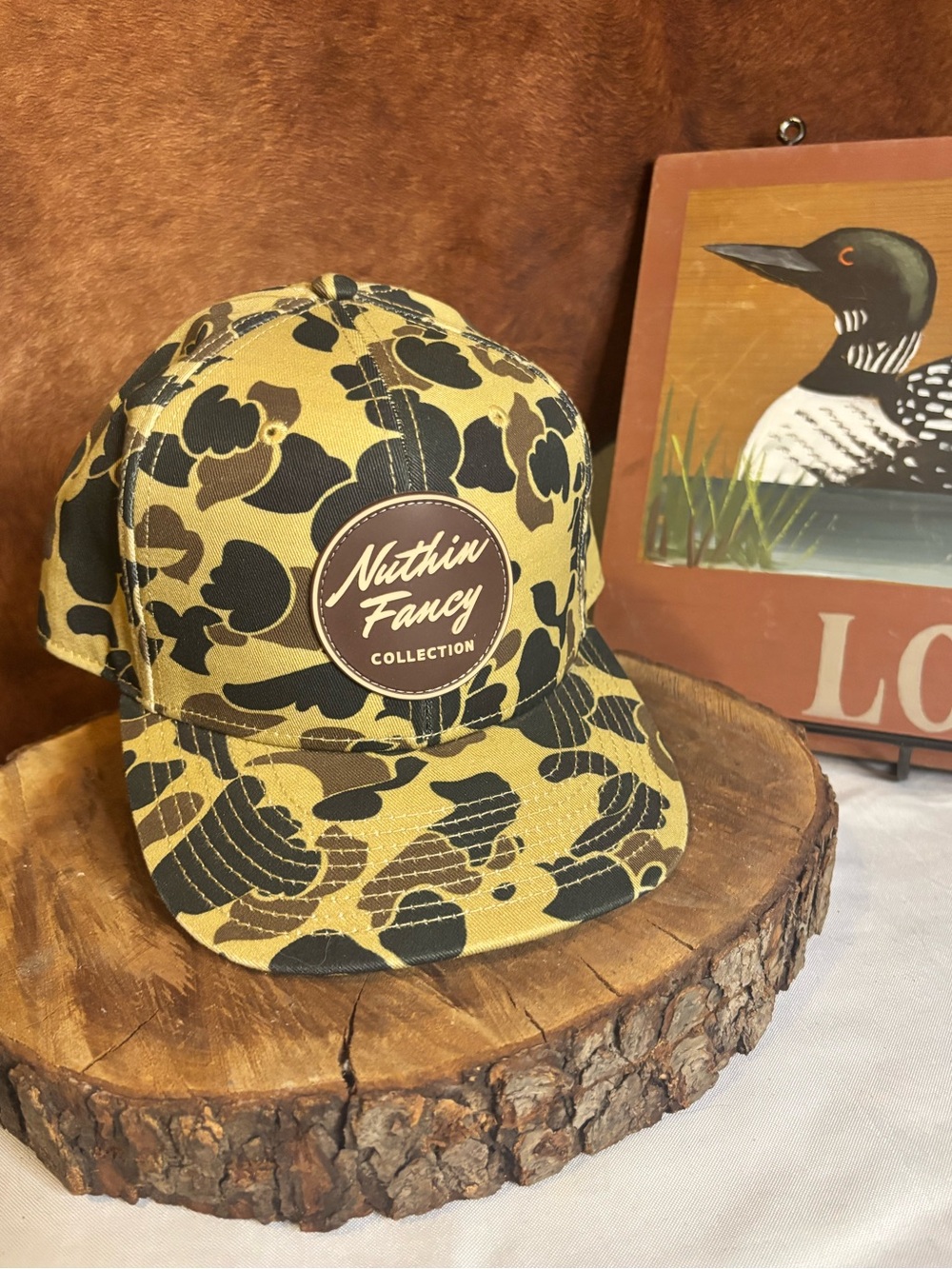 Nuthin Fancy Collection Duck Camo Hat | Vintage Style Waterfowl Snapback Cap